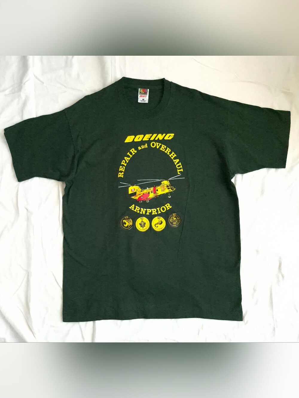Vintage 1997 Boeing Repair & Overhaul Arnprior RCAF Chinook T-Shirt